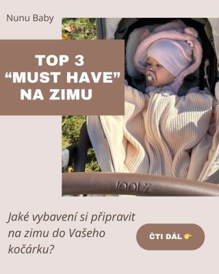 U nás jsme se dnes probudili do bílého rána, tak jsem Vám sepsala pár rad co bude v zimě určitě potřebovat každá maminka ❤️